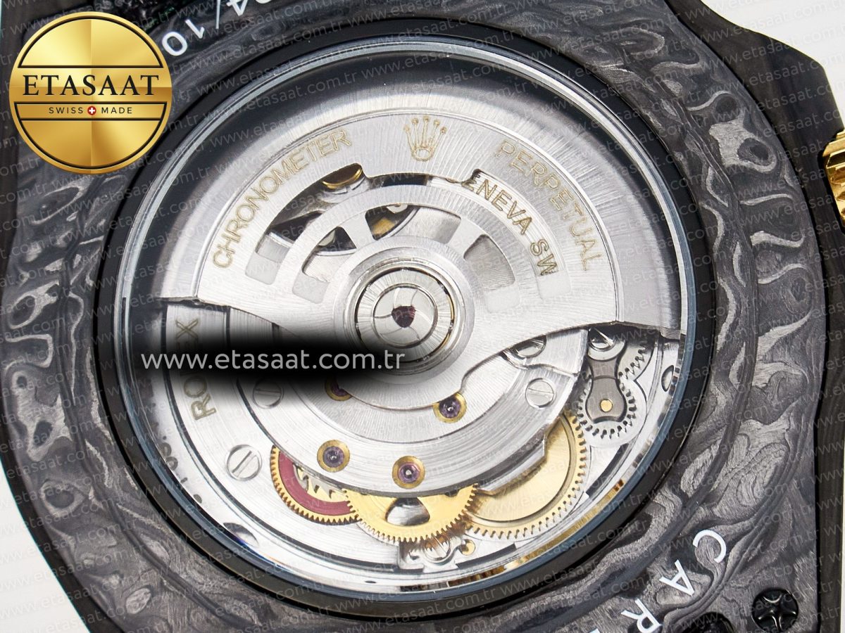 Rolex GMT Carbon DIWF Best Edition Yellow Dial on Green Nylon Strap SA3285 - Görsel 18