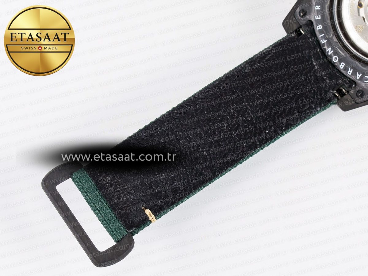 Rolex GMT Carbon DIWF Best Edition Yellow Dial on Green Nylon Strap SA3285 - Görsel 25