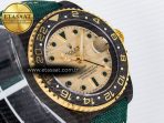 Rolex GMT Carbon DIWF Best Edition Yellow Dial on Green Nylon Strap SA3285 - Görsel 5