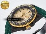 Rolex GMT Carbon DIWF Best Edition Yellow Dial on Green Nylon Strap SA3285 - Görsel 6