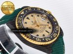Rolex GMT Carbon DIWF Best Edition Yellow Dial on Green Nylon Strap SA3285 - Görsel 7