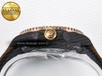 Rolex GMT Carbon Best Edition Yellow Roman Dial on Brown Nylon Strap SA3285 - Görsel 15