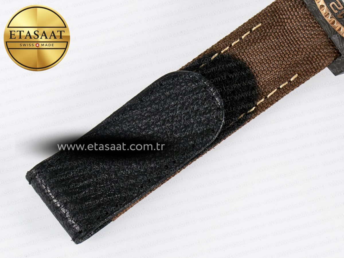 Rolex GMT Carbon Best Edition Yellow Roman Dial on Brown Nylon Strap SA3285 - Görsel 23
