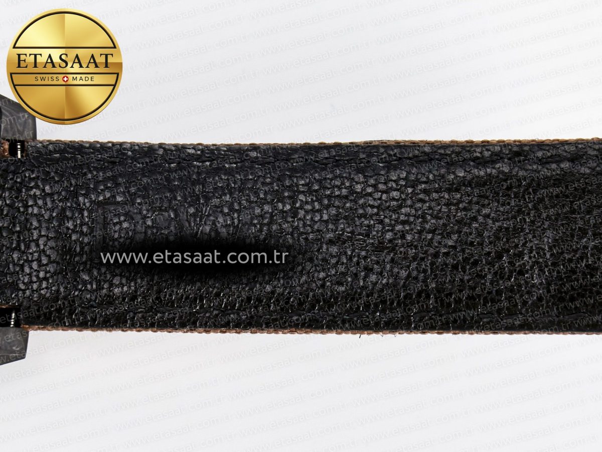 Rolex GMT Carbon Best Edition Yellow Roman Dial on Brown Nylon Strap SA3285 - Görsel 24