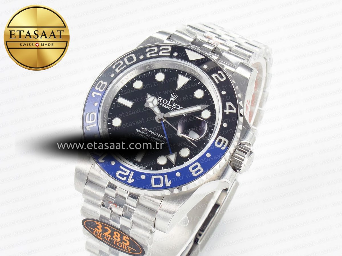 Rolex GMT-Master II 126710 BLNR Blue/Black Ceramic QF 1:1 Best Edition on Jubilee Bracelet VR3285 CHS - Görsel 1