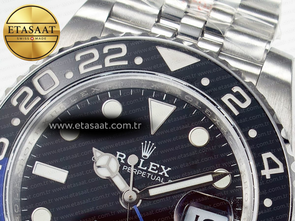 Rolex GMT-Master II 126710 BLNR Blue/Black Ceramic QF 1:1 Best Edition on Jubilee Bracelet VR3285 CHS - Görsel 10