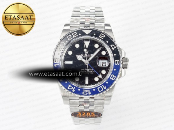 Rolex GMT-Master II 126710 BLNR Mavi/Siyah Seramik QF Mavi Eta Saat - 1:1 Süper Klon Replika Saat