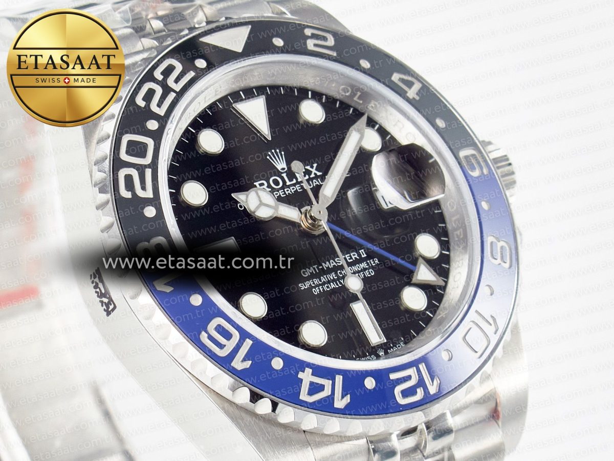 Rolex GMT-Master II 126710 BLNR Blue/Black Ceramic QF 1:1 Best Edition on Jubilee Bracelet VR3285 CHS - Görsel 5