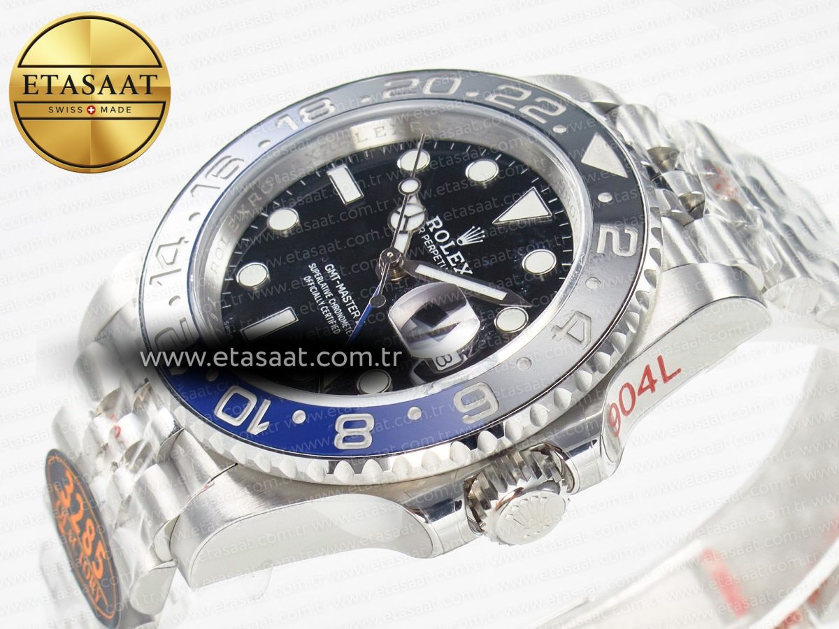 Rolex GMT-Master II 126710 BLNR Blue/Black Ceramic QF 1:1 Best Edition on Jubilee Bracelet VR3285 CHS - Görsel 6