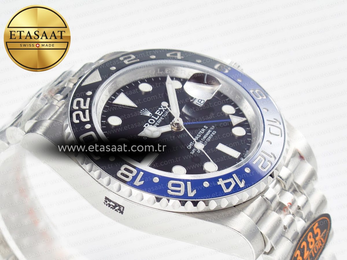 Rolex GMT-Master II 126710 BLNR Blue/Black Ceramic QF 1:1 Best Edition on Jubilee Bracelet VR3285 CHS - Görsel 7
