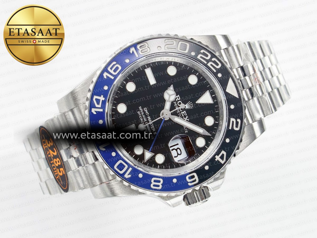 Rolex GMT-Master II 126710 BLNR Blue/Black Ceramic QF 1:1 Best Edition on Jubilee Bracelet VR3285 CHS - Görsel 8