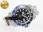 Rolex GMT-Master II 126710 BLNR Blue/Black Ceramic QF 1:1 Best Edition on Jubilee Bracelet VR3285 CHS - Görsel 8