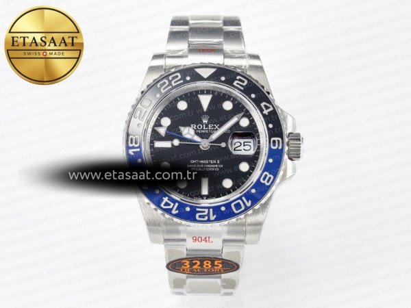 Rolex GMT-Master II 126710 BLNR Mavi/Siyah Seramik QF Eta Saat - 1:1 Süper KlReplika Saat