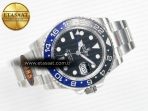 Rolex GMT-Master II 126710 BLNR Blue/Black Ceramic QF 1:1 Best Edition on Oyster Bracelet VR3285 CHS - Görsel 8