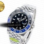 Rolex GMT-Master II 126710 BLNR Clean Black/Blue Ceramic 904L Steel Best Edition on Jubilee Bracelet DD3285
