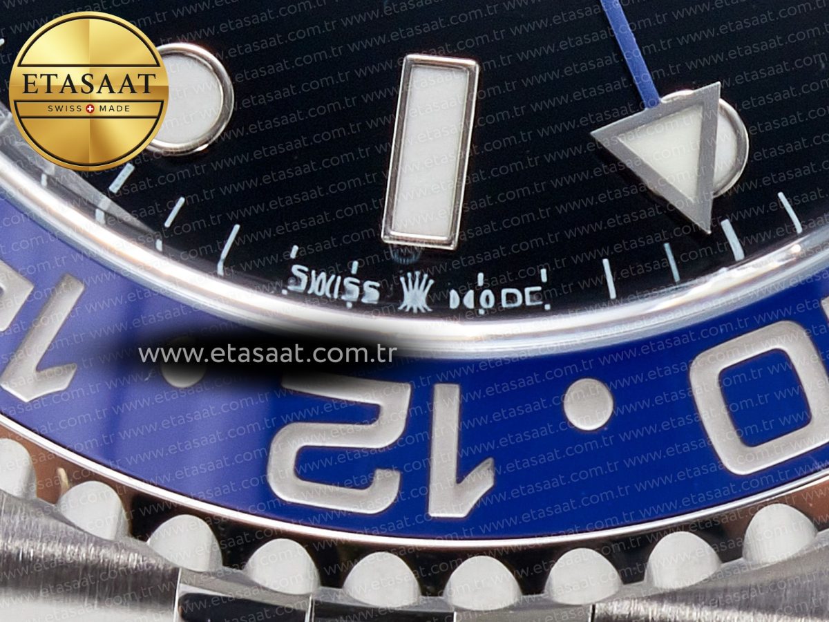 Rolex GMT-Master II 126710 BLNR Clean Black/Blue Ceramic 904L Steel Best Edition on Jubilee Bracelet DD3285 - Görsel 13