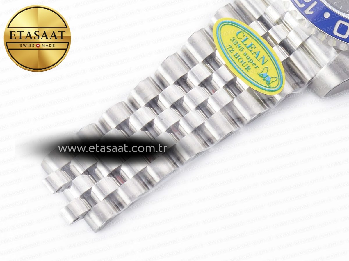 Rolex GMT-Master II 126710 BLNR Clean Black/Blue Ceramic 904L Steel Best Edition on Jubilee Bracelet DD3285 - Görsel 26