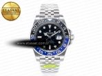 Rolex GMT-Master II 126710 BLNR Clean Black/Blue Ceramic 904L Steel Best Edition on Jubilee Bracelet DD3285 - Görsel 3