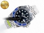 Rolex GMT-Master II 126710 BLNR Clean Black/Blue Ceramic 904L Steel Best Edition on Jubilee Bracelet DD3285 - Görsel 8
