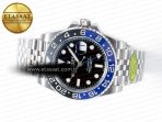 Rolex GMT-Master II 126710 BLNR Clean Black/Blue Ceramic 904L Steel Best Edition on Jubilee Bracelet DD3285 - Görsel 9