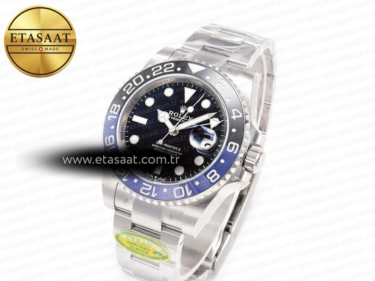 Rolex GMT-Master II 126710 BLNR Clean Black/Blue Ceramic 904L Steel Best Edition on Oyster Bracelet DD3285 CHS - Görsel 1