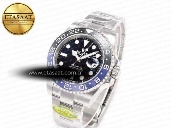 Rolex GMT-Master II 126710 BLNR Clean Black/Blue Ceramic 904L Steel Best Edition on Oyster Bracelet DD3285 CHS