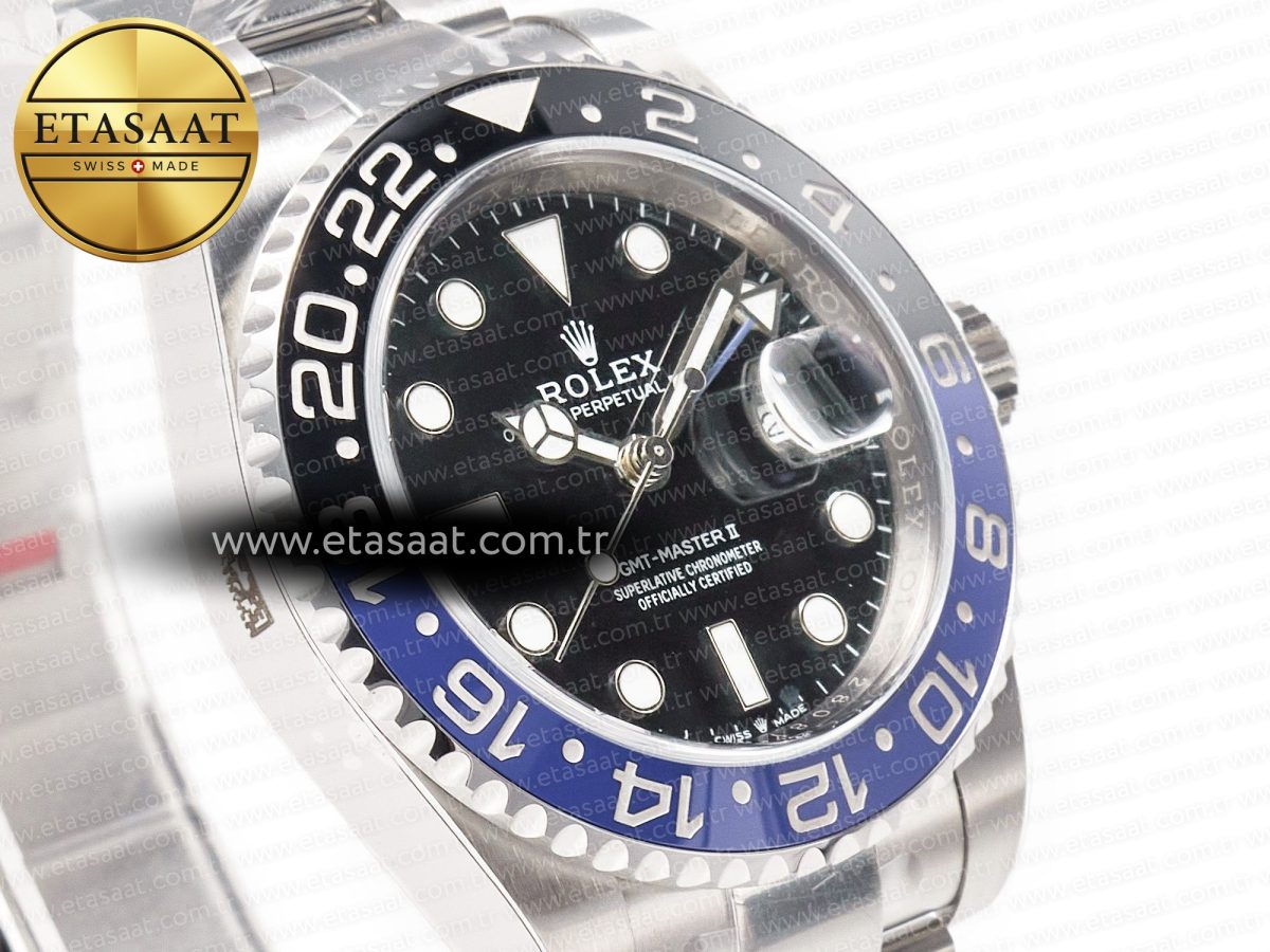 Rolex GMT-Master II 126710 BLNR Clean Black/Blue Ceramic 904L Steel Best Edition on Oyster Bracelet DD3285 CHS - Görsel 5