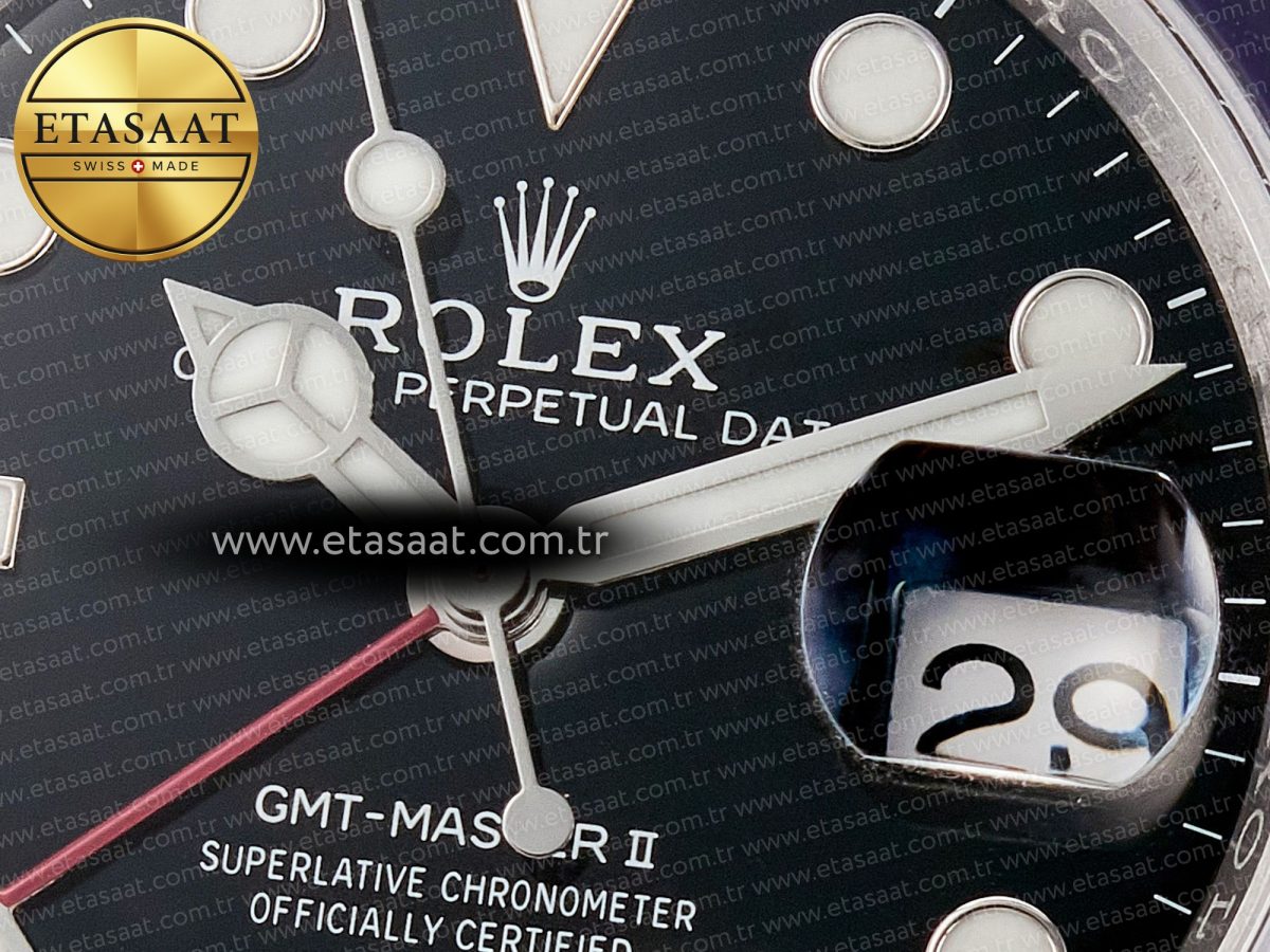 Rolex GMT-Master II 126710 BLRO Blue/Red Ceramic 904L ARF 1:1 Best Edition on Jubilee Bracelet SH3285 V3 - Görsel 11
