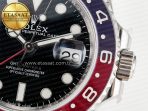 Rolex GMT-Master II 126710 BLRO Blue/Red Ceramic 904L ARF 1:1 Best Edition on Jubilee Bracelet SH3285 V3 - Görsel 12