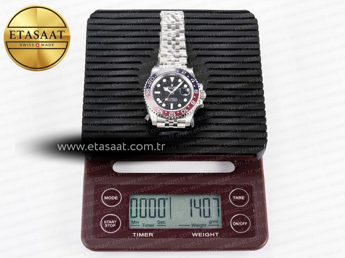 Rolex GMT-Master II 126710 BLRO Blue/Red Ceramic 904L ARF 1:1 Best Edition on Jubilee Bracelet SH3285 V3 - Görsel 34