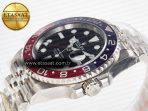 Rolex GMT-Master II 126710 BLRO Blue/Red Ceramic 904L ARF 1:1 Best Edition on Jubilee Bracelet SH3285 V3 - Görsel 6