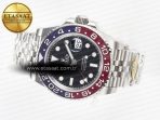 Rolex GMT-Master II 126710 BLRO Blue/Red Ceramic 904L ARF 1:1 Best Edition on Jubilee Bracelet SH3285 V3 - Görsel 8