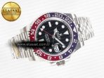 Rolex GMT-Master II 126710 BLRO Blue/Red Ceramic 904L ARF 1:1 Best Edition on Jubilee Bracelet SH3285 V3 - Görsel 9