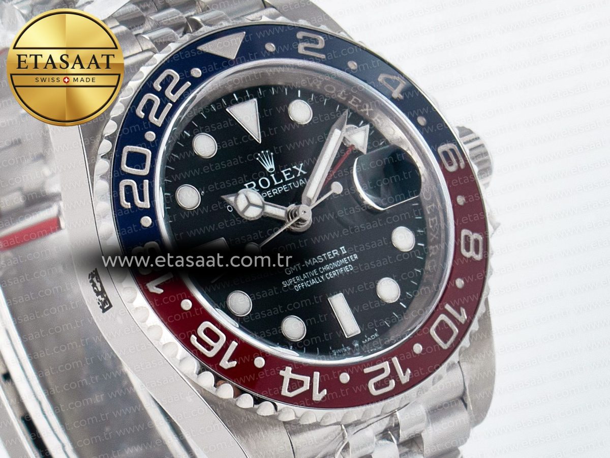 Rolex GMT-Master II 126710 BLRO Blue/Red Ceramic Clean Factory Best Edition on Jubilee Bracelet DD3285 CHS V2 - Görsel 5