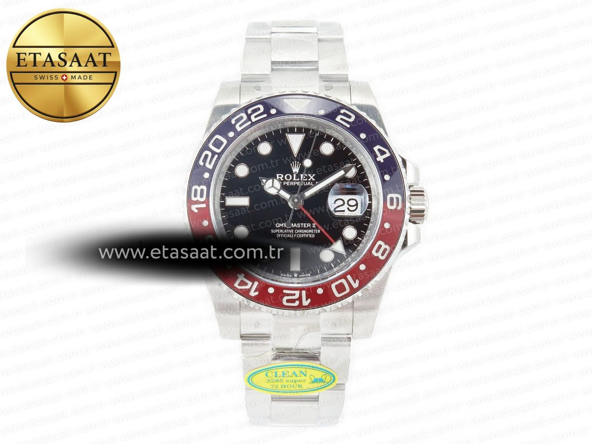 Rolex GMT-Master II 126710 BLRO Blue/Red Ceramic Clean Factory Best Edition on Oyster Bracelet DD3285 CHS V2 - Görsel 3