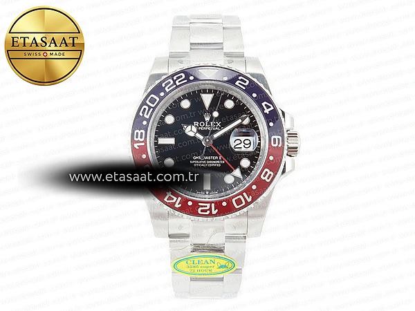Rolex GMT-Master II 126710 BLRO Mavi/Kırmızı Seramik Eta Saat - 1:1 Süper KlReplika Saat
