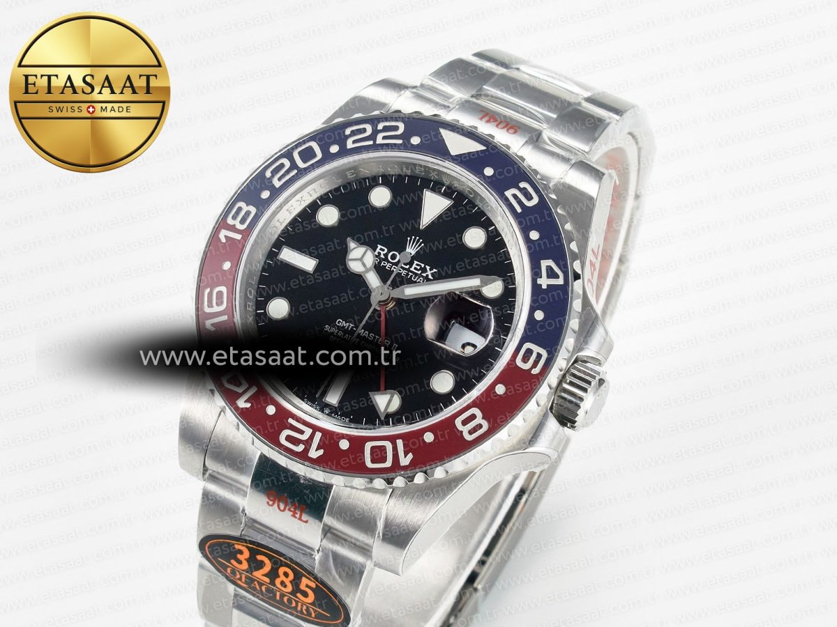 Rolex GMT-Master II 126710 BLRO Blue/Red Ceramic QF 1:1 Best Edition on Oyster Bracelet VR3285 CHS - Görsel 1
