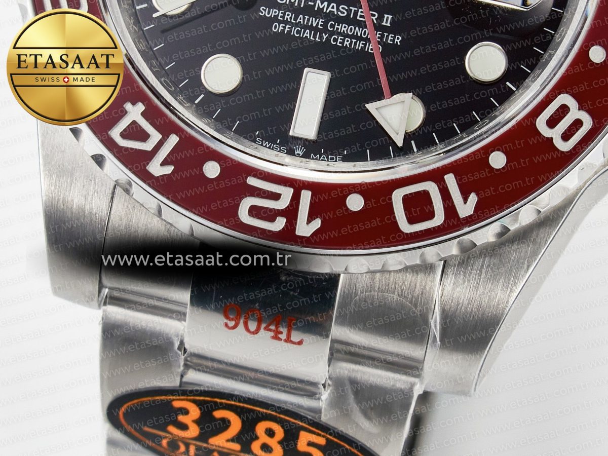 Rolex GMT-Master II 126710 BLRO Blue/Red Ceramic QF 1:1 Best Edition on Oyster Bracelet VR3285 CHS - Görsel 13
