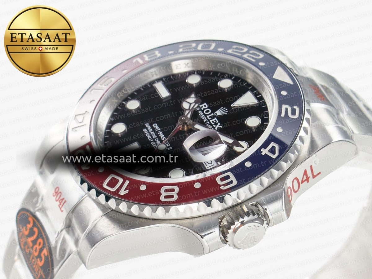 Rolex GMT-Master II 126710 BLRO Blue/Red Ceramic QF 1:1 Best Edition on Oyster Bracelet VR3285 CHS - Görsel 6