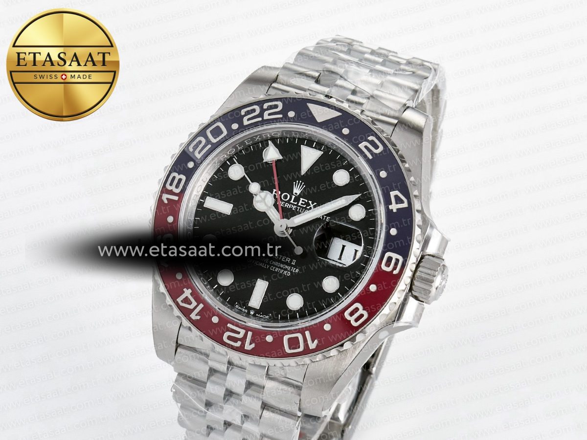 Rolex GMT-Master II 126710 BLRO V3 904L SS VSF 1:1 Best Edition Black Dial On Jubilee Bracelet DD3285 CHS - Görsel 1