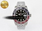 Rolex GMT-Master II 126710 BLRO V3 904L SS VSF 1:1 Best Edition Black Dial On Jubilee Bracelet DD3285 CHS - Görsel 3