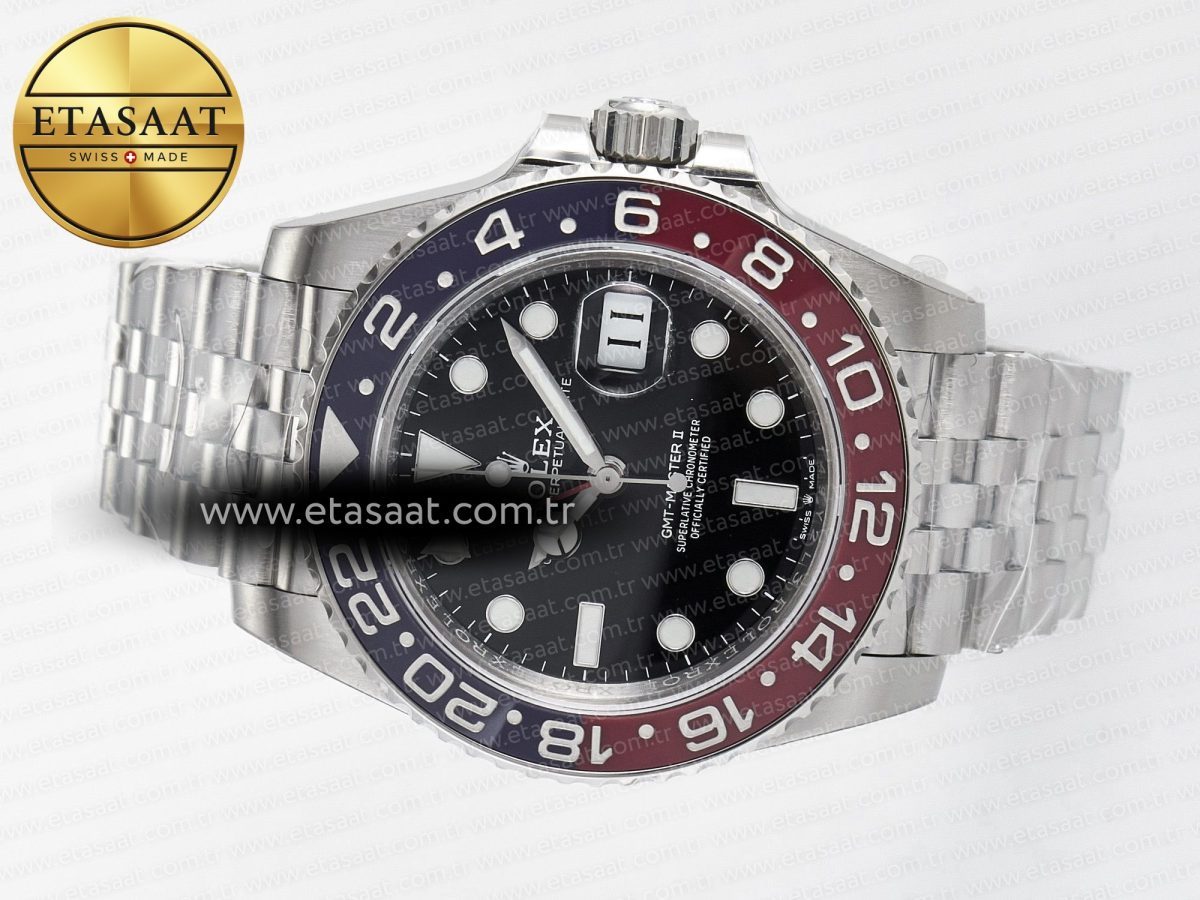 Rolex GMT-Master II 126710 BLRO V3 904L SS VSF 1:1 Best Edition Black Dial On Jubilee Bracelet DD3285 CHS - Görsel 9