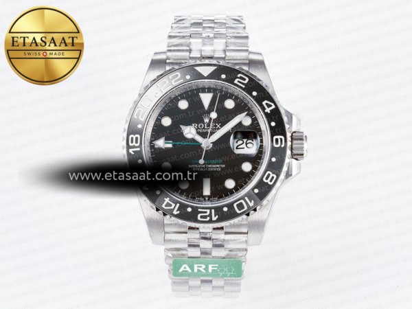 Rolex GMT-Master II 126710 GRNR Siyah/Gri Seramik SH3285 Eta Saat - 1:1 Süper Klon Replika Saat