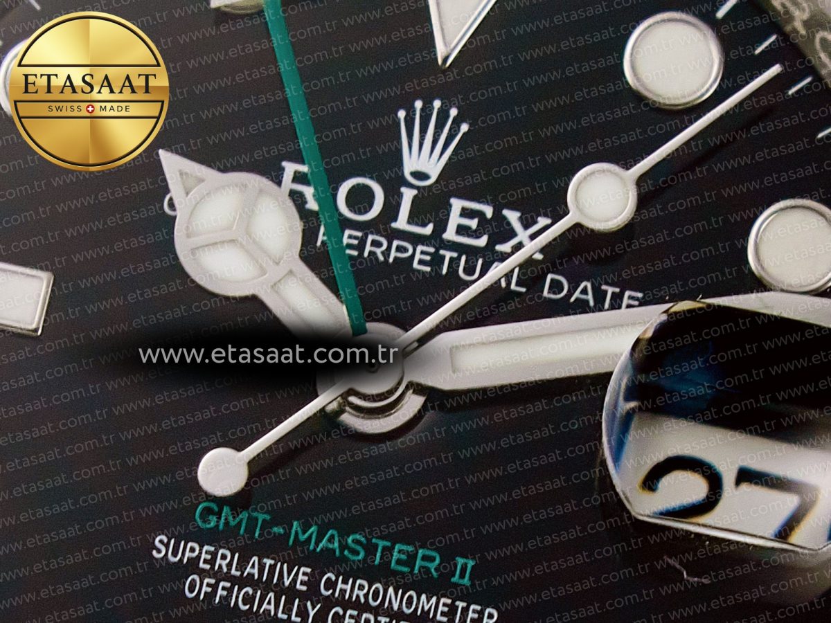 Rolex GMT-Master II 126710 GRNR Black/Gray Ceramic 904L Steel ARF 1:1 Best Edition on Oyster Strap SH3285 - Görsel 10