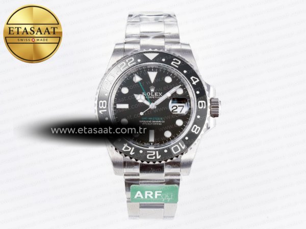 Rolex GMT-Master II 126710 GRNR Siyah/Gri Seramik Siyah Eta Saat - 1:1 Süper Klon Replika Saat