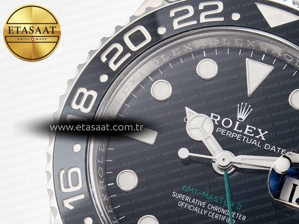 Rolex GMT-Master II 126710 GRNR Black/Gray Ceramic 904L Steel Clean 1:1 Best Edition on Jubilee Strap DD3285 - Görsel 10