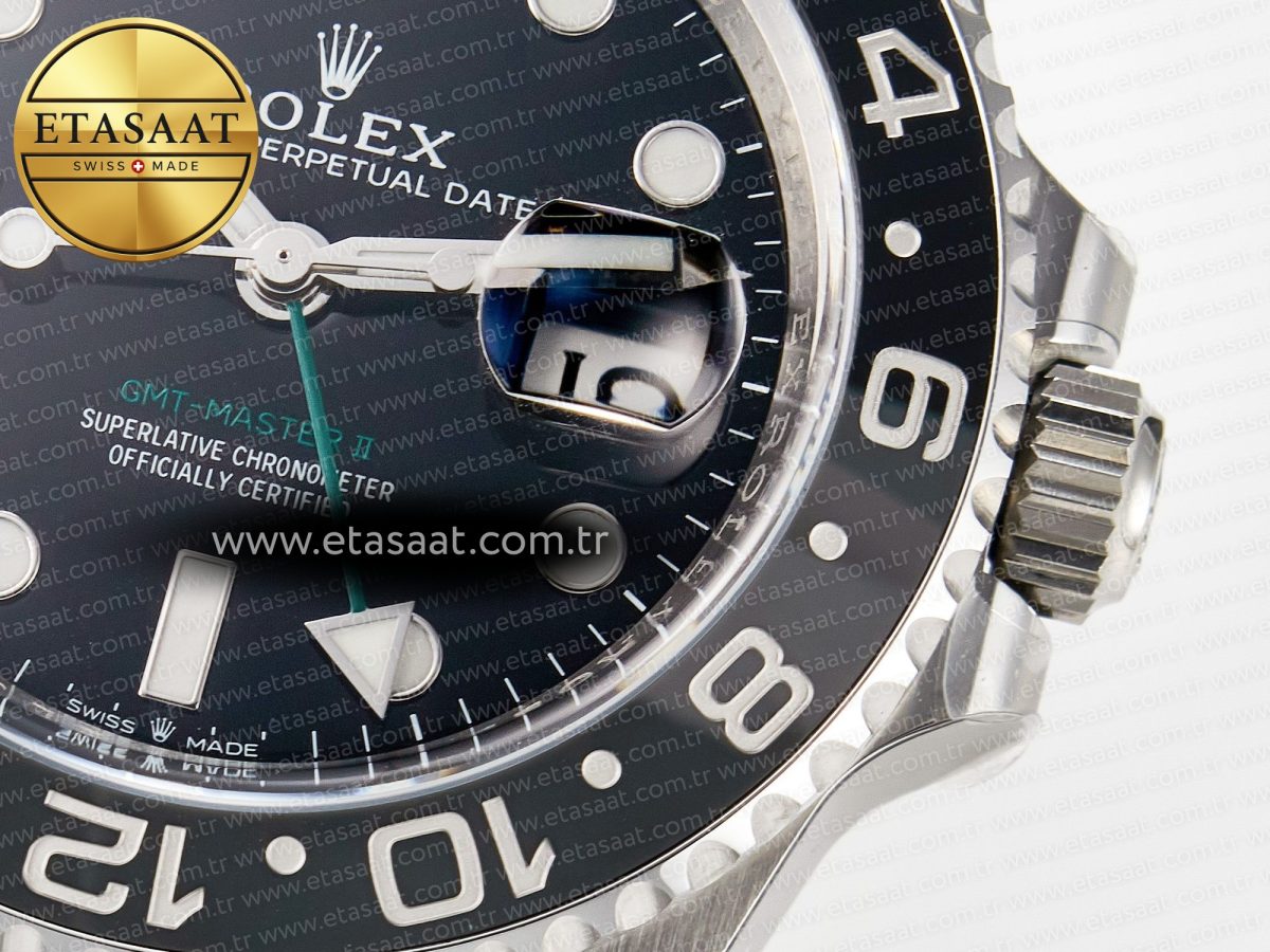 Rolex GMT-Master II 126710 GRNR Black/Gray Ceramic 904L Steel Clean 1:1 Best Edition on Jubilee Strap DD3285 - Görsel 12