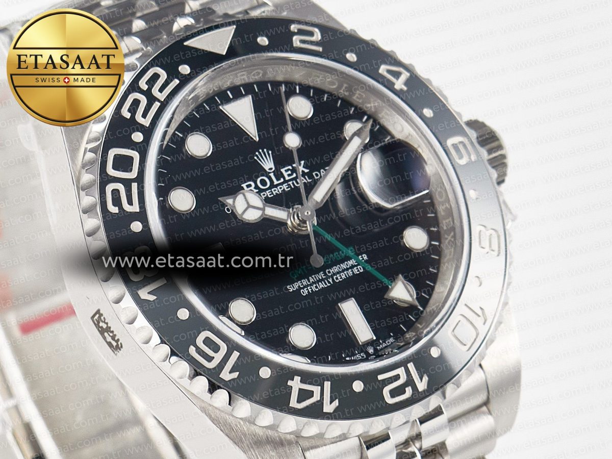 Rolex GMT-Master II 126710 GRNR Black/Gray Ceramic 904L Steel Clean 1:1 Best Edition on Jubilee Strap DD3285 - Görsel 5