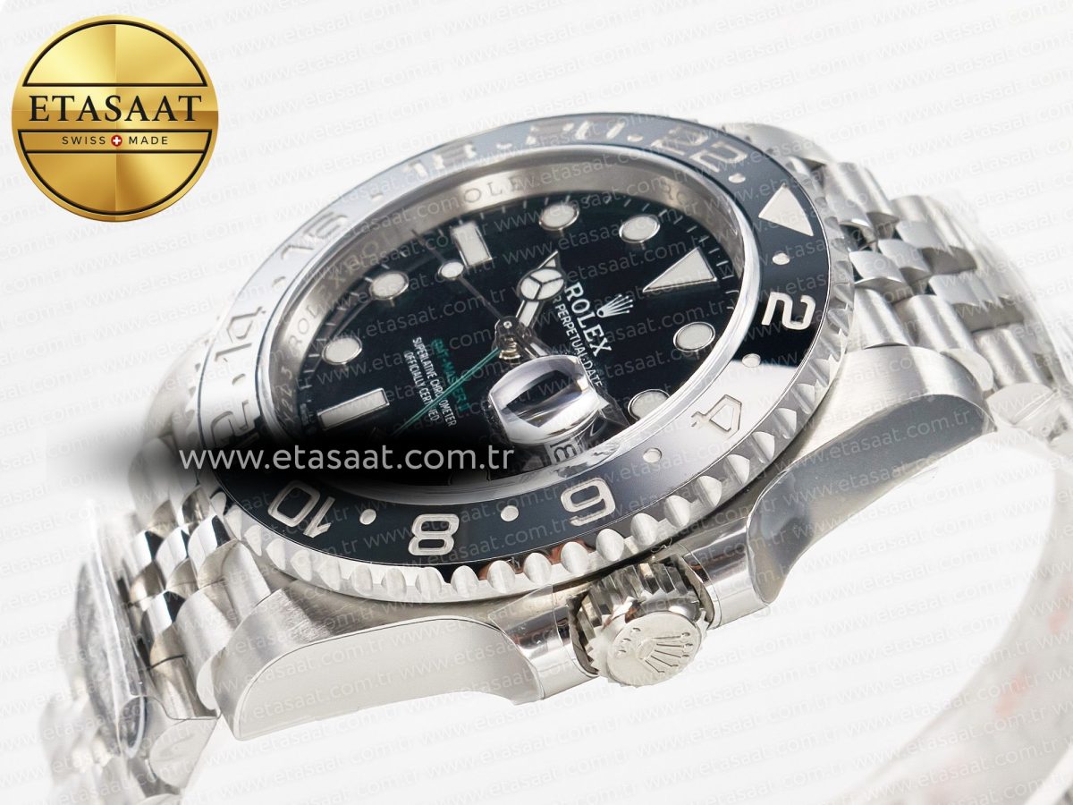 Rolex GMT-Master II 126710 GRNR Black/Gray Ceramic 904L Steel Clean 1:1 Best Edition on Jubilee Strap DD3285 - Görsel 6