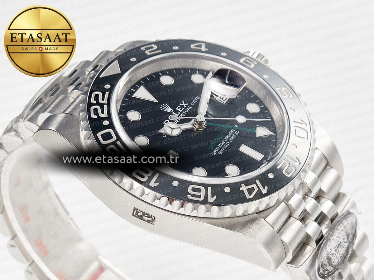 Rolex GMT-Master II 126710 GRNR Black/Gray Ceramic 904L Steel Clean 1:1 Best Edition on Jubilee Strap DD3285 - Görsel 7